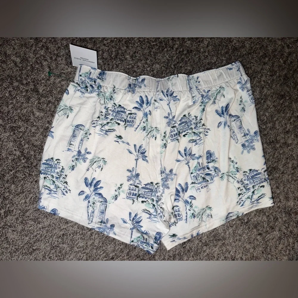 AEO Men’s American Eagle Scenic Slim Knit Ultra Soft Floral Boxer Short Sz M NWT